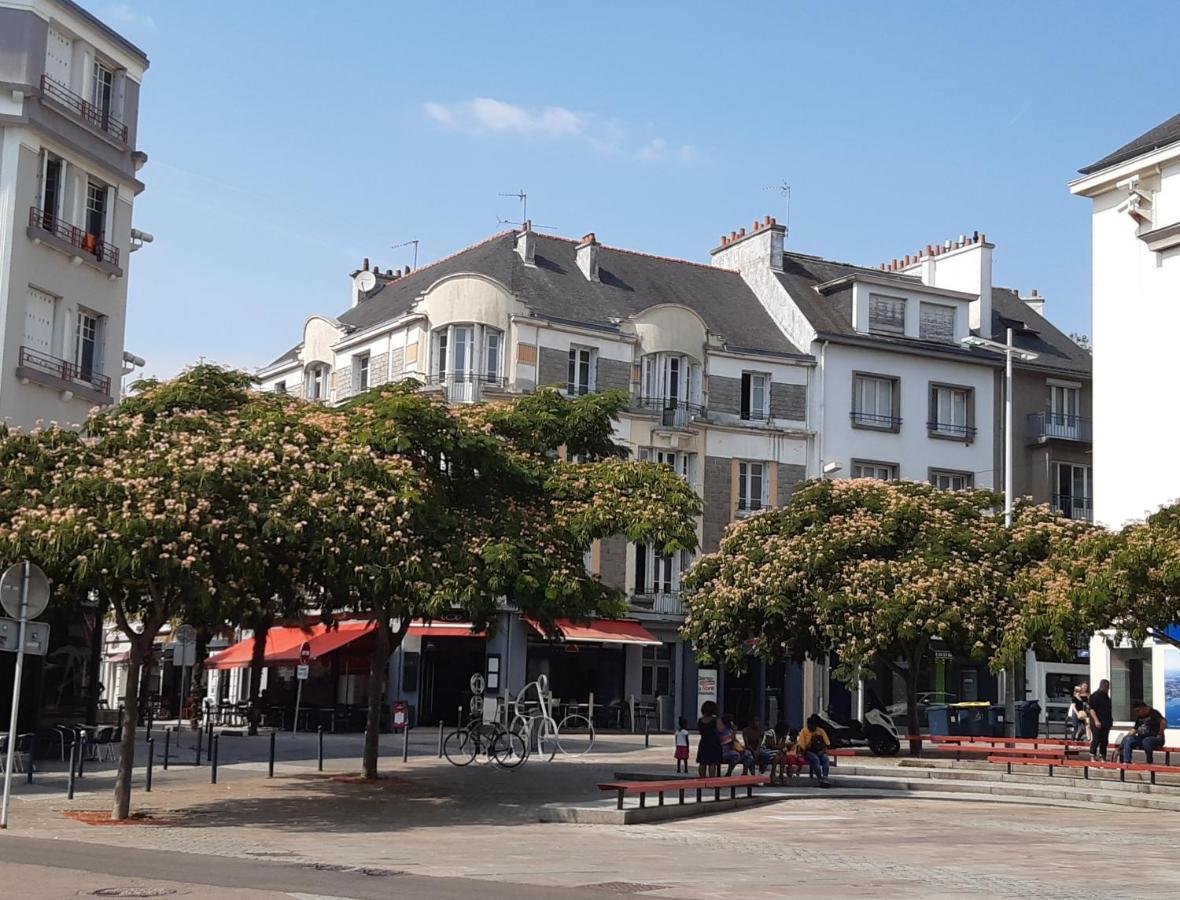 Residence Appart Centre Ville Lorient Calme Garage Exteriör bild
